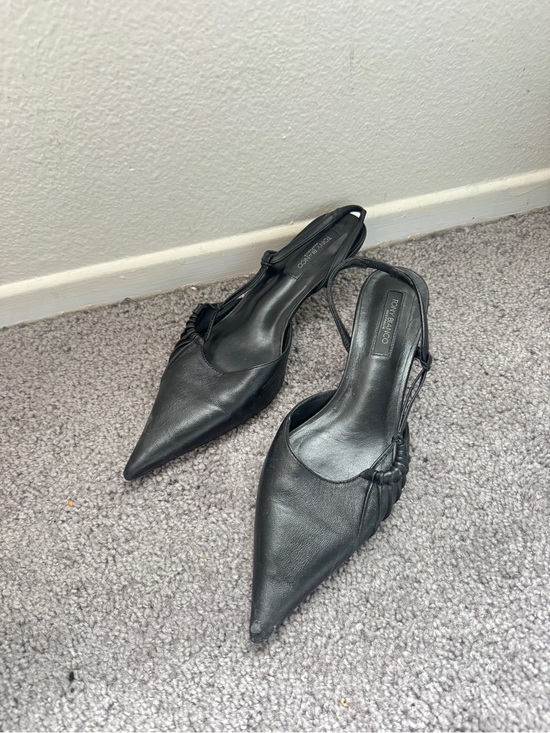 Tony Bianco Shoes - Tony Bianco black Pointed Slingback Heels